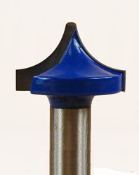 WL-1318-1 Point Cutting Roundover 5/8" Radius, 1-3/8" Dia, 7/8" Cut Length, 1/2" Shank Woodline USA