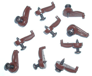WL-1339C  Plastic Retainer Clip - Brown Pkg/10