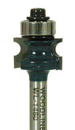 WL-1460 Full Bead 3/32" Radius, 3/16" Bead, 11/16" Dia, 7/16" Cut Length, 1/4" Shank Woodline USA