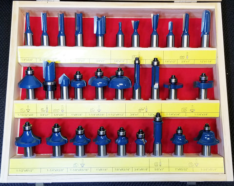 WL-2010 Essentials 30pc Router Bit Set 1/2" Shank