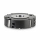 INSERT CABIDE SHEAR RABBETING SHAPER CUTTER 61480 Insert Carbide Shear Rabbeting 5" Dia, 1-3/16" Cutting Length, 1-1/16" Max Depth of Cut, 2 Straight + 4 Scoring Kinves, 1-1/4 Bore Steel Head

