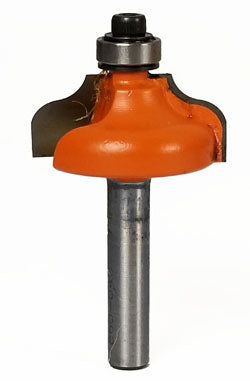 Ogee Router Bit 860.040.11 w/3/8" Bearing, 5/32" Radius, 1-1/8" Dia, 1/2" Cut Length, 1/4" Shank CMT