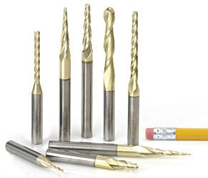 AMS-136 CNC 2D/3D CARVING TAPERED BALL NOSE SET