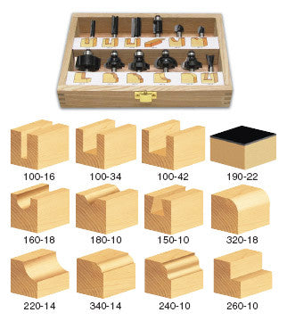 TRS-120 GENERAL PURPOSE ROUTER BIT SET