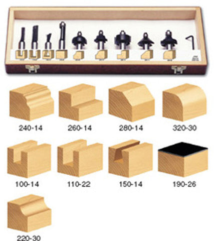 TRS-170 STARTER ROUTER BIT SET