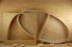 HALF OVAL BOWL TEMPLATE